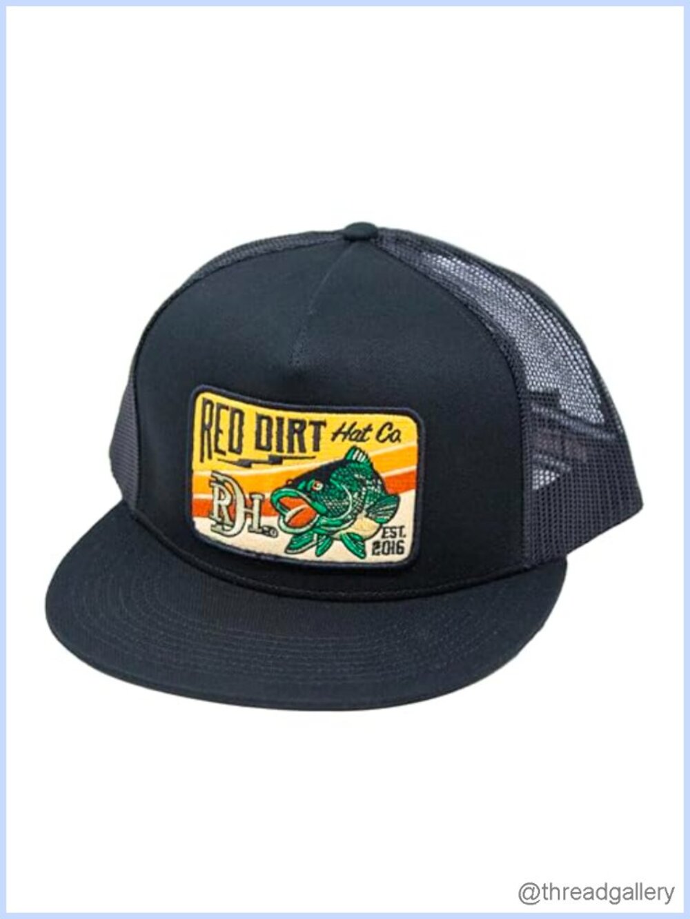 Western 5-Panel Adjustable Snapback Trucker Hat Angler Cap
